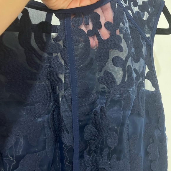 Occasion Dress Long/Maxi - Little Mistress LONDON - Navy Blue- US8/UK12 - Picture 2 of 10